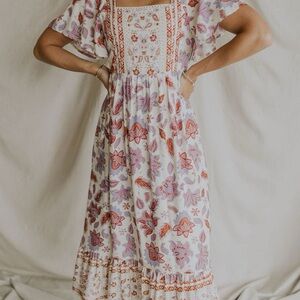 Smocked Back Boutique Dress vGUC